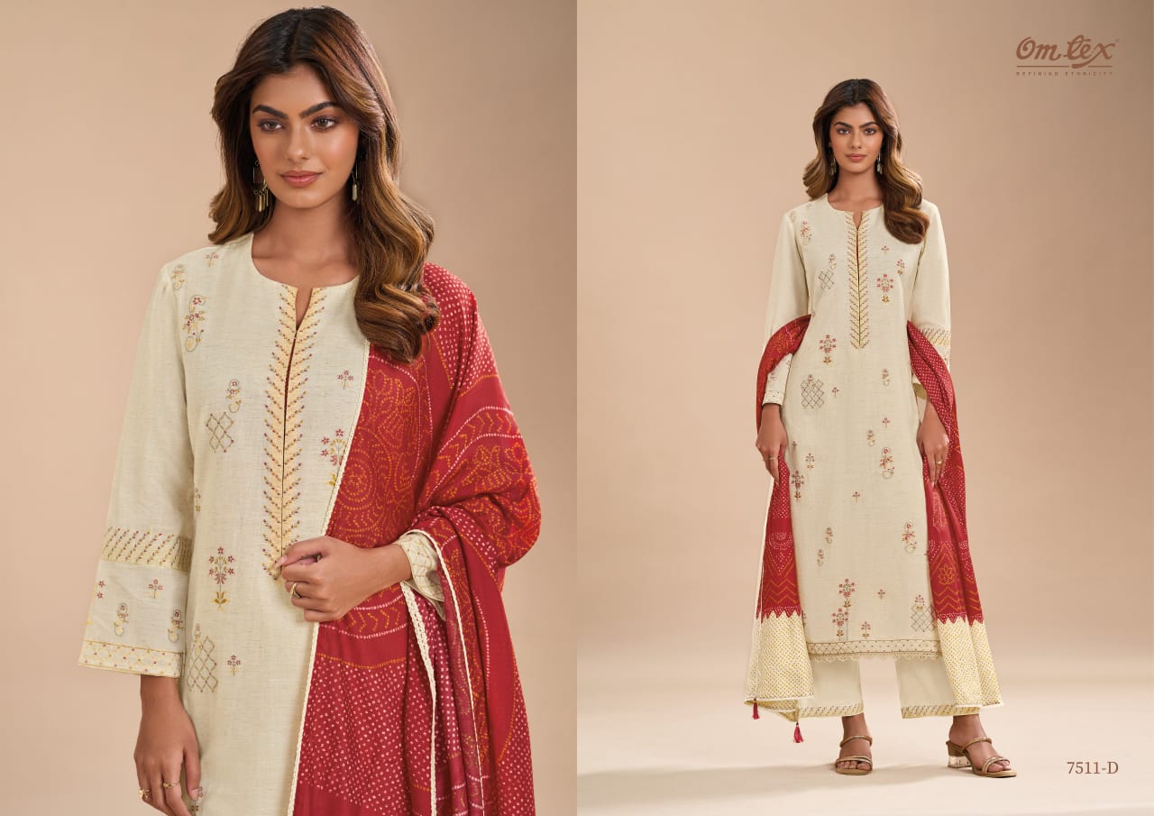 Ujala By Omtex Cotton Silk Jacquard Salwar Kameez Wholesale